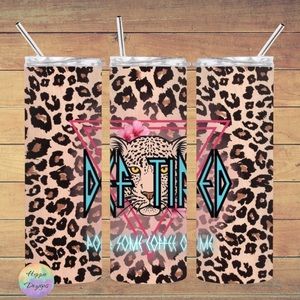 Def Tired Mom Life  20oz Tumbler With Lid & Straw